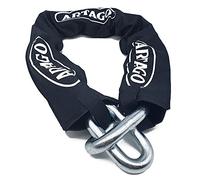 Artago 14.120 Cadena Antirrobo Moto Alta Gama, Maxima Seguridad Homologada Sold Secure Gold, BUNKER SELECTION ø15mm 120cm, Recubrimiento Nylon Antiarañazos, Antirobo para Motocicleta, Anclaje Parking