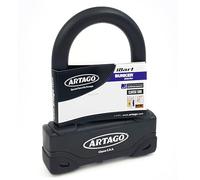 ARTAGO 18ART120 Candado Moto Alta Gama, Antirrobo U Nivel BUNKER Homologado SRA, Sold Secure Gold, ART4, Puro Acero Endurecido 18mm, Doble Cierre Blindado, Cerradura con Disco 5mm Anti-Taladro, 85x120