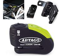 Artago 30X1 Candado Antirrobo Disco Con Alarma 120Db Alta Gama y Soporte para Las Bmw Gs R1250Gs, R1200Gs, F850G