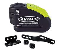 Artago 30X3 Pack Candado Antirrobo Disco con Alarma 120db Alta Seguridad + Soporte para Kawasaki Z900, Homologado SRA y Sold Secure Gold