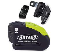 Artago 30X4 Pack Candado Antirrobo Disco con Alarma 120db Alta Seguridad + Soporte para Honda CRF 1000l Africa Twin, Homologado SRA y Sold Secure Gold