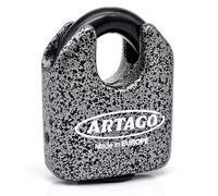 Artago 68T/B Candado Máxima Seguridad ø14mm, BUNKER SELECTION, Homologado Sold Secure Gold, Monoblok, Cerradura con Llave de Alta Seguridad, Combinable con Puerta Exterior, Cadena Grande, Contenedor