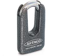 ARTAGO 69T/B Candado Moto Alta Gama, Mejor Mini U Antirrobo Disco, Máxima Resistencia, Testado Nivel BUNKER, Homologado SRA SSG y ART4, Puro Acero Forjado Monoblok, Pinza Cepo Moto o Candado Cadena