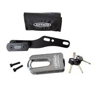 Artago 69T2 Pack Candado Antirrobo Disco Alta Seguridad + Soporte para Yamaha MT-07 y Tracer 700, Homologado SRA, Sold Secure Gold, ART4