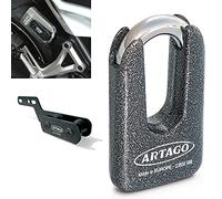 Artago 69T7 Pack Candado Antirrobo Disco Alta Seguridad + Soporte para Honda CB650F y CBR650F, Homologado Sra, Sold Secure Gold, ART4