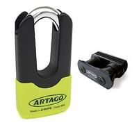 Artago 69X6 Pack Candado Antirrobo Disco Alta Seguridad + Soporte para Yamaha MT-09 y Tracer 900, Homologado Sra, Sold Secure Gold, ART4