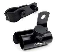 ARTAGO K502 Soporte Metálico Universal para Candados Antirrobo en U fijado a tubos o tornillos, para Bicicleta y Moto Negro