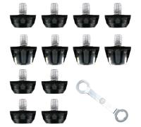 Artanchao - Juego de 12 tacos de fútbol para Nike, Puma, Umbro, Lotto, Mizuno, rosca M5, TPU, 8 x 6 mm/4 x 9 mm, con llave