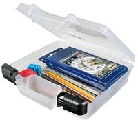ArtBin 6972AB 10" Vista Rápida Profundidad Base Portátil Arte y Artesanía Organizador con Asa [1] Caja de Almacenamiento de Plástico Translúcido Transparente 10 Pulgadas de Profundidad