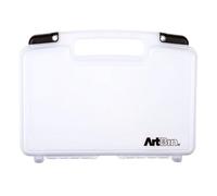 ArtBin 6977AB - Base de transporte de vista rápida de 12 pulgadas, organizador portátil de arte y manualidades con asa, [1] estuche de almacenamiento de plástico, translúcido, 30,48 cm de profundidad