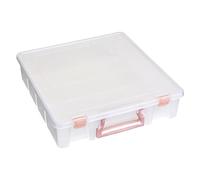 ArtBin Caja organizadora transparente para manualidades, color oro rosa