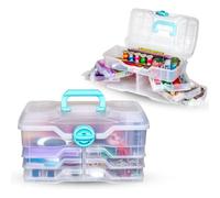 ArtBin Organizador de plástico transparente, organizador de piezas pequeñas, para manualidades, cajas de almacenamiento y organizadores, almacenamiento de costura, caja de almacenamiento con