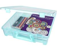 ArtBin Super Satchel - Compartimento Individual de 15,25 Pulgadas, 35,6 x 8,9 cm, Color Aguamarina, Otros, Multicolor, 10,81 x 37,56 x 39,46 cm