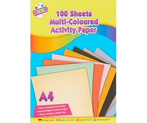Artbox - Set de hojas para manualidades (A4, 100 unidades), varios colores