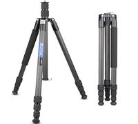 ARTCISE AS35C Trípode de Fibra de Carbono 188cm, Portátil y Ligero para Viaje, 4 Secciones con Columna Central, Compatible con Sony Nikon Canon DSLR - Capacidad 20kg