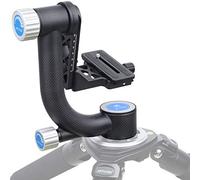 ARTCISE Cabeza de trípode de cardán de Fibra de Carbono, Cabezas de Servicio Pesado livianas GH6 con Placa de liberación rápida estándar de 1/4 '' para trípode de cámara DLSR, Carga máxima 20KG
