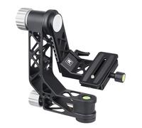 ARTCISE Cabezal de Trípode Gimbal con Mango, GH7 Cabezal Portátil Ligero y Resistente con Placa de Liberación Rápida Estándar 1/4'' y Nivel de Burbuja para Trípode de Cámara DLSR, Carga Máxima 25KG