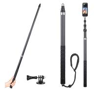ARTCISE Palo largo de fibra de carbono para selfie, 300 cm/118 pulgadas, barra de extensión extendida para GoPro Hero para DJI Osmo Action para Osmo Pocket para Insta360 para cámara