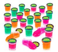 ArtCreativity Mini Noise Putty for Kids - Bulk Pack of 48 Slime - Assorted Vibrant Colors Birthday Party Favors Goodie Bag Stuffers Piata Filler F