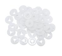 ARTCXC 150 arandelas de plαstico con tres tenedores diseρadas para osito de peluche, muρeca, marioneta, ojos y nariz de 19 a 1.181 in (grande)