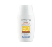 ARTDECO Tinted Aqua Serum Daily Skin Defense SPF50+ - Cuidado de día tintado con protección solar muy alta - Fluido ultraligero con ácido hialurónico y vitamina E - Acabado natural - 1 x 40 ml