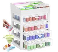 ARTDOT Diamond Painting Accesorios, 192 Ranuras Diamond Painting Kit Completo Organizador para Almacenamiento Pintura Diamante, Joyas, Semillas, Anillora