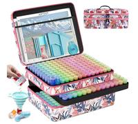 ARTDOT Diamond Painting Kit Completo, 420 Ranuras Diamond Painting Accesorios, Contenedores de Almacenamiento Con Para Pintura Diamante 5D, Joyas, Semillas, Anillo(Patrón de Mariposa)