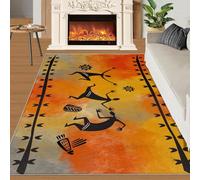 Arte Abstracto, Baile, Pintura, alfombras Home Decoe, alfombras Antideslizantes de Estilo étnico Retro, aplicadas al salón, Dormitorio, Comedor, Pasillo (180x270cm)