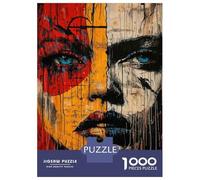 Arte Abstracto con rostros 1000 Piezas Puzzle Premium Puzzle para Adultos, Cartón Grueso - para Adolecentes 12-18, Entrena La Lógica, Fans De Puzzles 70x50cm/1000pcs