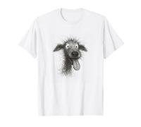 Arte Abstracto de Bosquejo de Perro para Mujeres u Hombres Camiseta