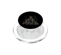 Arte Abstracto de Colores Meditando Buda Budismo PopSockets PopGrip para MagSafe