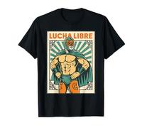 Arte Abstracto de máscara de Lucha con energía gráfica audaz Camiseta