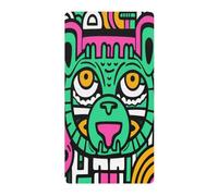 Arte Abstracto del LeóN del Doodle Sábana de Cuna para Niños Pequeños,Sábanas de Algodón Suave para Bebés Aptas para Colchón Corralito