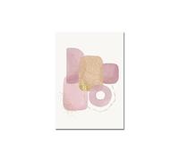 Arte abstracto formas de acuarela círculos cuadro sobre lienzo for pared carteles e impresiones cuadros de pared for decoración de sala de estar (Color : 1, Size : 40x50cm no frame)