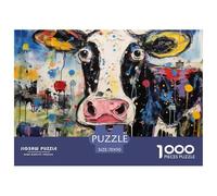 Arte Abstracto, vaca1000 Piece Puzzle for Adults, Every Piece Is Unique, Softclick Technology Means Pieces Fit Together Perfectly 70x50cm/1000pcs