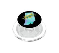 Arte Acuarela Girasol Orgullo de Indiana PopSockets PopGrip para MagSafe