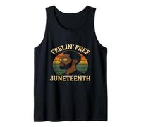 Arte afrovintage Feelin' Free Juneteenth Camiseta sin Mangas