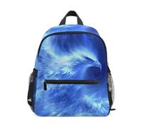Arte Águilas Azules Pájaro Mochila Niña Niño, Mochilas Infantil Preescolar 2-7 Años Mini Mochila Pequeña de Escolar Primaria Viaje