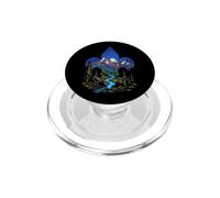 Arte al Aire Libre del Cielo Nocturno de la Flor de lis de exploración artística PopSockets PopGrip para MagSafe