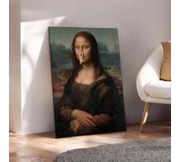 Arte alterado, póster de la Mona Lisa en el inodoro, humor sobre el mal olor, lámina decorativa divertida para el baño, lienzo pintado, decoración humorística 70x100cm Con marco