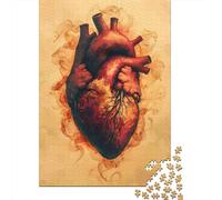 Arte anatómico del corazón 1000 Pieza Stock De Cartas Premium Rompecabezas Conjunto Desafío Juego Educativo Regalo Idea De Regalo Decoración 38x26cm/1000pcs