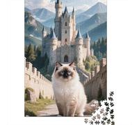 Arte Animal Puzzle 3D 1000 Piezas De Madera Ragdoll - Rompecabezas Imposible para Adultos, Juego Familiar Educativo, Decoración 1000pcs (75x50cm)