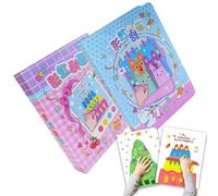 Arte Arañazos Arcoíris para Niños - 52 Piezas Divertidas de Material de Pintura - Kits De Manualidades De Raspado Revelador | para Niños y Niñas en Colegio Clase Cuaderno Preescolar y Infantil