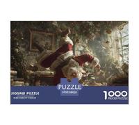 Arte Árbol de Navidad Puzzle 1000 Piezas Un Desafiante Juguetes Descomprimidos para Toda La Familia Regalos Familiares para Adultos Y Niños 38x26cm/1000pcs
