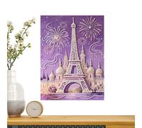 Arte artesanal con perlas - 16,8 x 16,8 x 21,1 cm - Decoración de pared 3D hecha a mano - Kit para pintura con perlas | Apto para restaurantes, hoteles, jardines, Acción de Gracias, vacaciones, casa