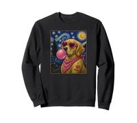 Arte artístico con Texto en Forma de «I Love Mom Dog» de Golden Retriever Que Sudadera
