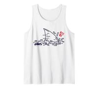 Arte Bite Me Shark de Jaws 2025 Camiseta sin Mangas