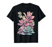 Arte Bloomcore para Amantes de Las Plantas de Crassula Botanical House en Colores Pastel Camiseta