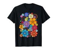 Arte Bohemio Hippie del Poder de la Flor del Arco Iris Camiseta