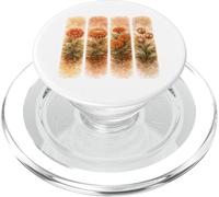 Arte botánico de Acuarela Floral Naranja Vintage PopSockets PopGrip para MagSafe